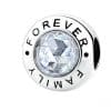Charm compatibil cu bratara Pandora, model Forever Family Love, O Bijuterie Cu Suflet cu argint