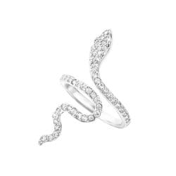 Inel Diora Stralucitror cu Șarpe Înfășurat și Zirconiu