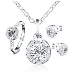 Set Bijuterii Elegante Diora, cu argint