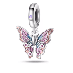 Charm Butterfly,cu Argint, compatibil brățara Pandora