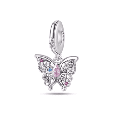 Charm Butterfly cu pietre, compatibil cu brățara Pandora