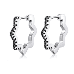 Cercei Diora Eleganți Black Awn, in forma de stea