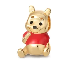 Talisman Winnie the Pooh, cu argint, compatibil cu bratara Pandora