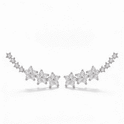 Cercei Diora, cu Argint cu Moissanite