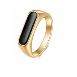 Inel marca Diora, Design Clasic, culoare Auriu/Negru