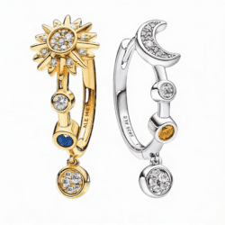 Cercei Diora cu Argint – Magia Lunii și Strălucirea Soarelui