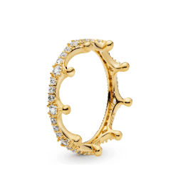 Inel Pandora, tip Coroană, cu argint, gold