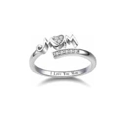 Inel Diora, model "Love Mom", cu argint