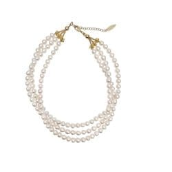 Colier Diora cu 3 Straturi de Perle