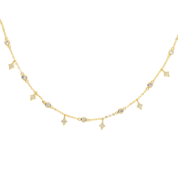 Colier cu Argint cu Stea și Zirconiu Cubic