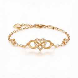 Brățară Infinity Heart, cu Argint