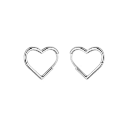 Cercei Diora, în Formă de Inimă, cu argint