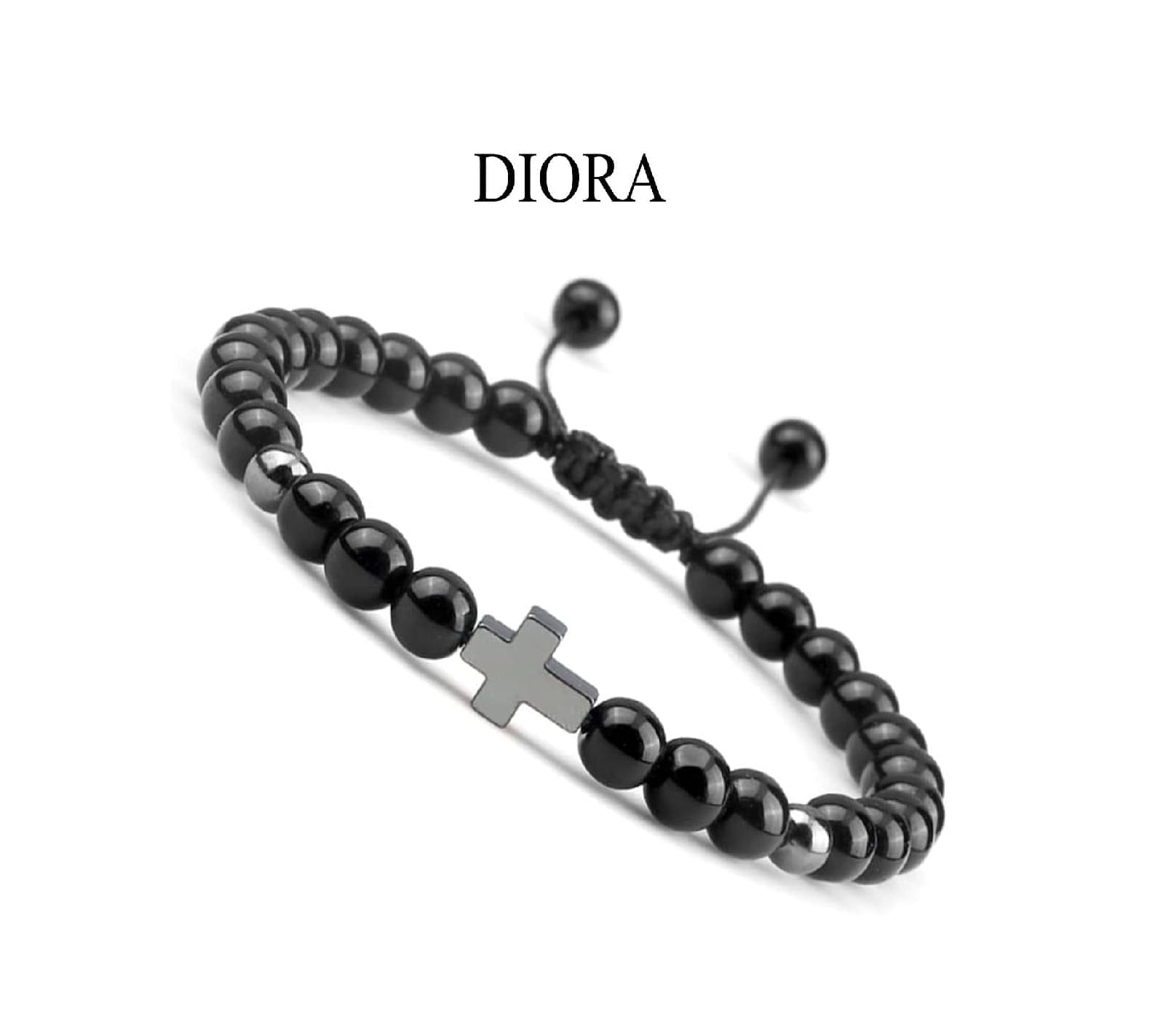 Brățară Diora cu Cruce și Pietre Naturale - imagine 4