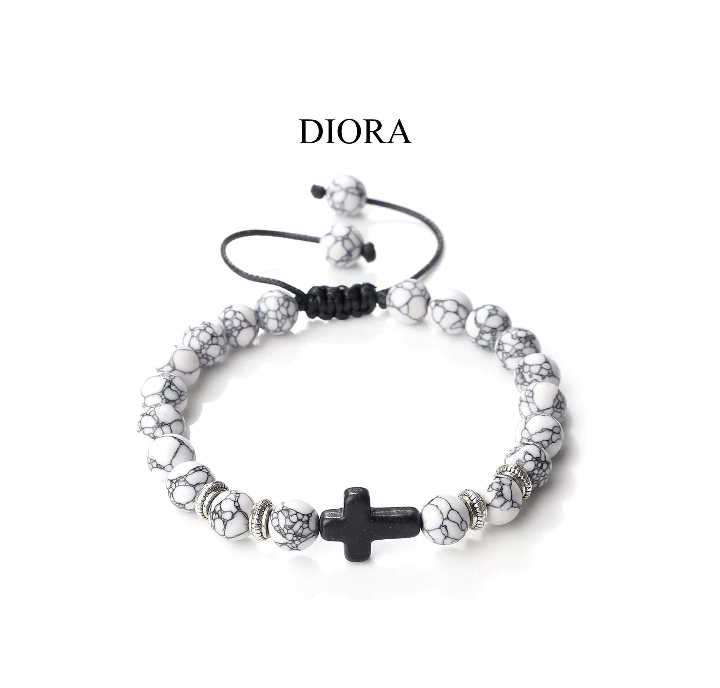 Brățară Diora cu Cruce și Pietre Naturale - imagine 7