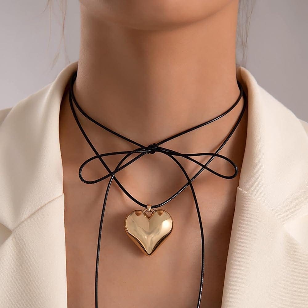 Colier Golden Heart - imagine 2
