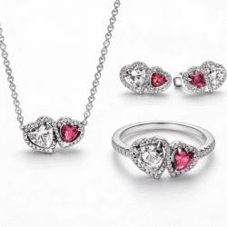Set bijuterii Diora „Crystal Grace”, cu Argint