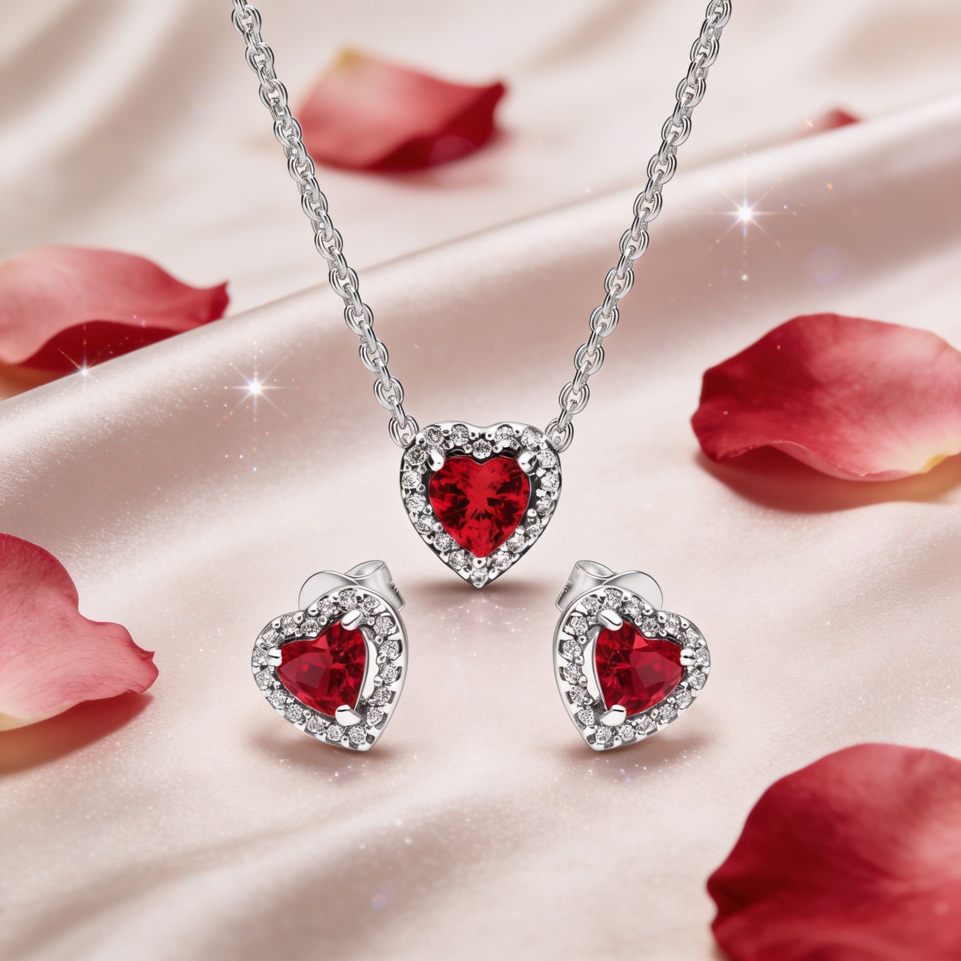Set Red Seduction, cu argint - imagine 4