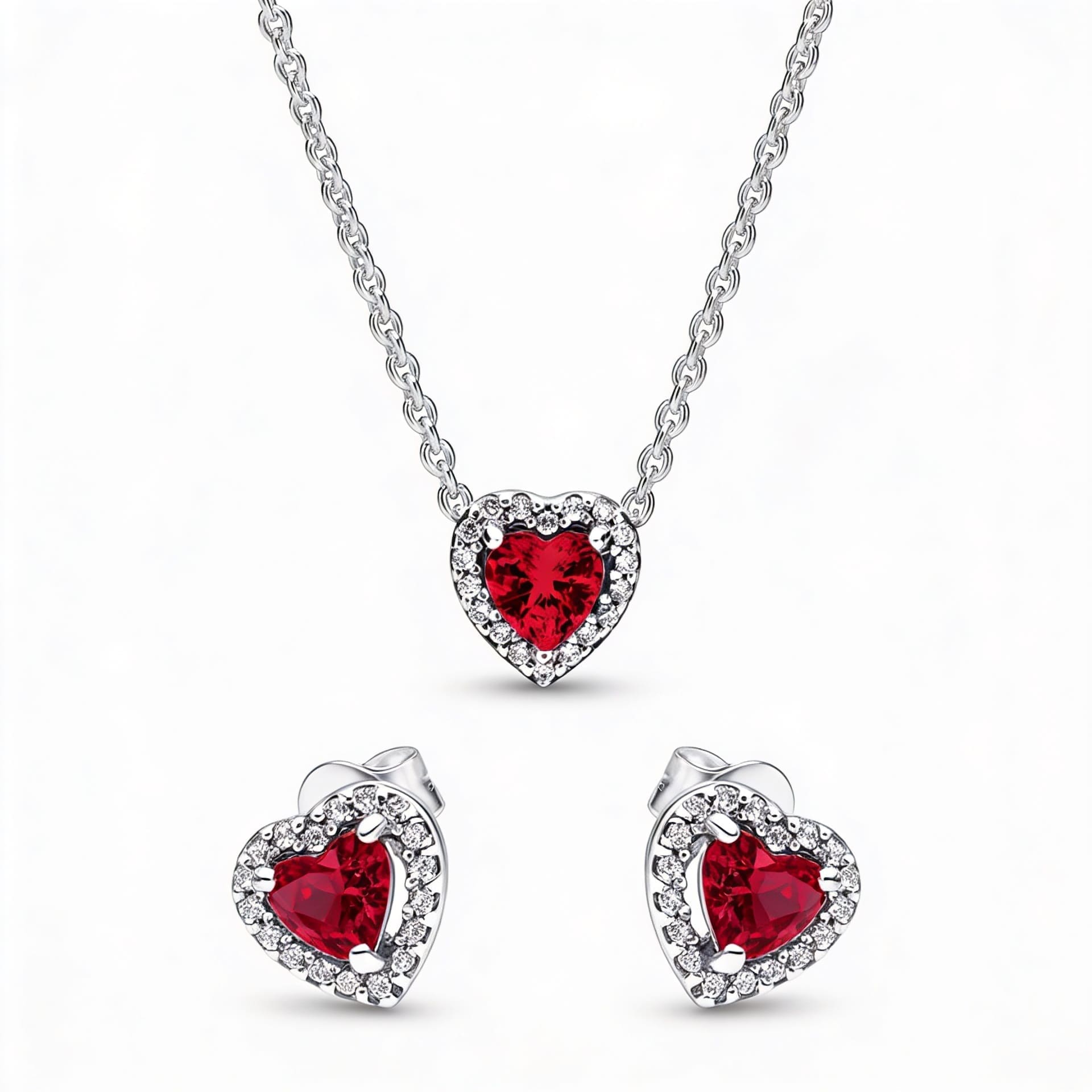 Set Red Seduction, cu argint