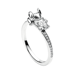 Inel Silver Sparkle cu Argint și Cristal Strălucitor