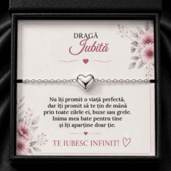 Brățară cu Inimioară „Dragă Iubită” – Te Țin de Mână Prin Toate