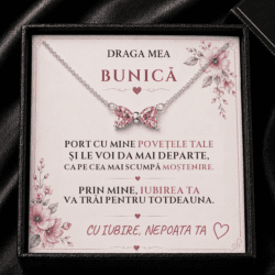 Cadou Bunică de la Nepoată – Colier cu Fundiță, Povețele Tale
