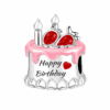 Charm cu tort, model Happy Birthday