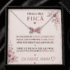 Cadou Fiică de la Mama – Colier cu Fundiță, Rădăcini și Aripi