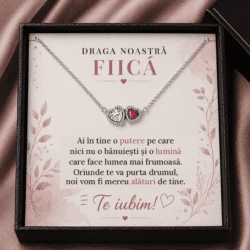 Brățară cu Inimioară „Draga Noastră Fiică” – Puterea și Lumina Ta