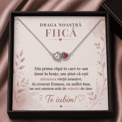 Brățară cu Inimioară „Draga Noastră Fiică” – Minunea Vieții Noastre