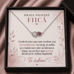 Brățară cu Inimioară „Draga Noastră Fiică” – Credem în Tine