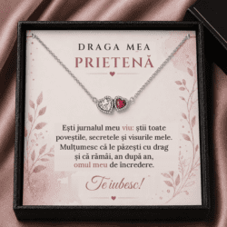 Brățară cu Inimioară „Draga Mea Prietenă” – Jurnalul Meu Viu