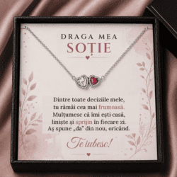 Brățară cu Inimioară „Draga Mea Soție” – Cea Mai Frumoasă Decizie