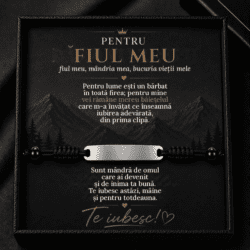 Brățară pentru Fiul Meu – Mereu Băiețelul Meu, Cadou de la Mama