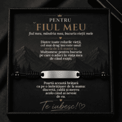 Brățară pentru Fiul Meu – O Îmbrățișare de la Mama