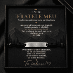 Brățară pentru Fratele Meu – Aliatul Meu pe Viață, Cadou de la Soră