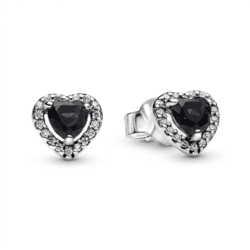 Cercei Diora Midnight Heart cu Zirconii Strălucitoare