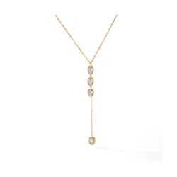 Colier pandantiv cu zirconiu, design circular elegant